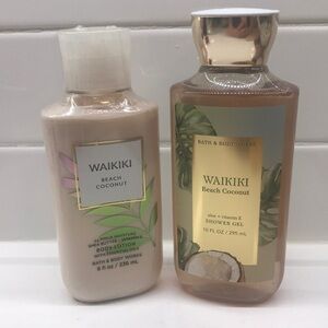 NWT!BBW Waikiki Beach🥥 Coconut Body Lotion & Body Wash
